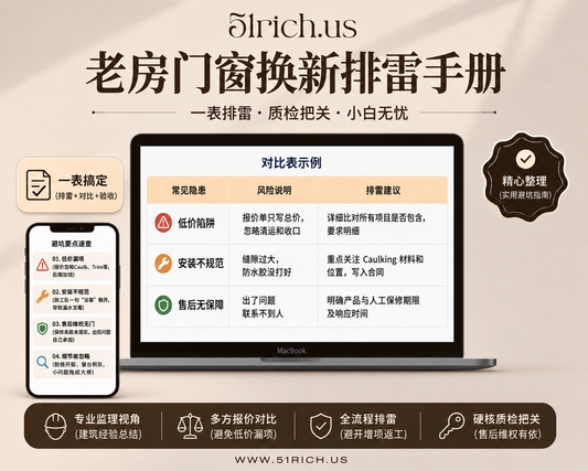 老房门窗换新排雷与质检手册【中英双语版】